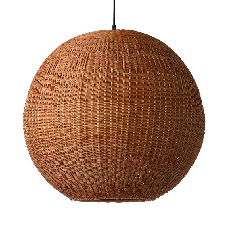 Hk living hanglamp grote bol wicker lamp, Ophalen of Verzenden, Zo goed als nieuw