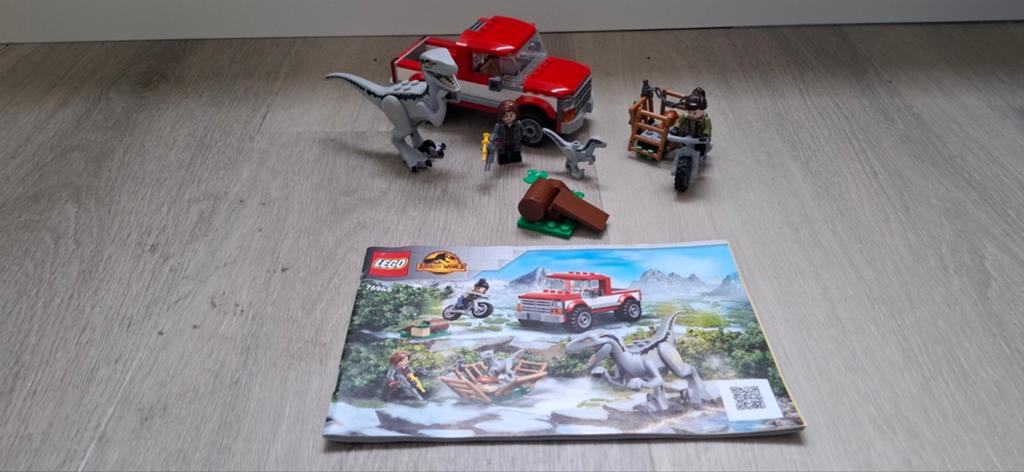 Lego jurassic world blue met baby 76946, Compleet, Gebruikt, Jurassic World, Lego