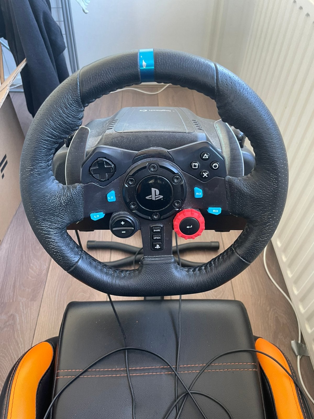 Logitec G29 met playseat., Spelcomputers en Games, Ophalen, Gebruikt, Playseat of Racestoel, PlayStation 4