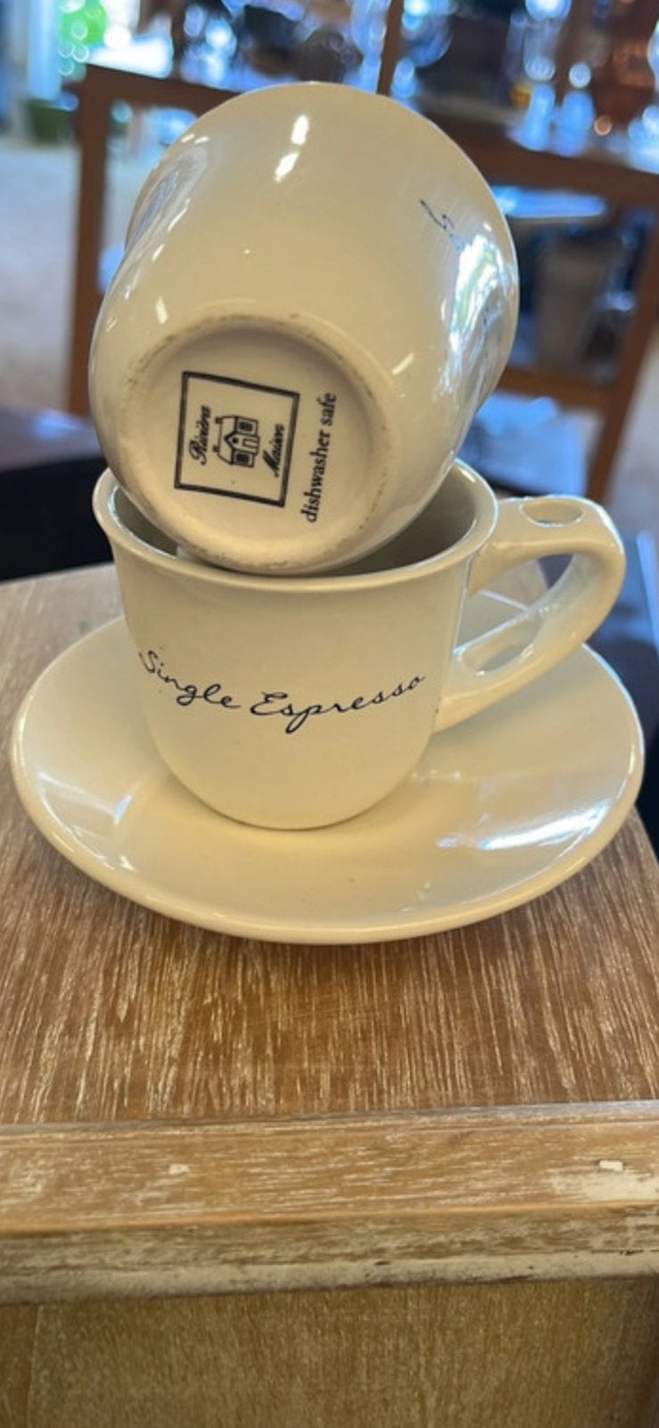 Riviera Maison “single espresso”, Huis en Inrichting, Ophalen of Verzenden, Zo goed als nieuw, Overige stijlen, Kop(pen) en/of Schotel(s)