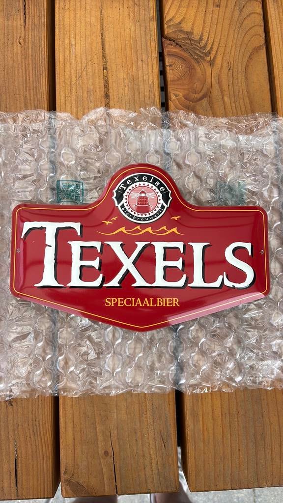 Texels bier bord - Texels schildje, Verzamelen, Biermerken, Ophalen of Verzenden, Zo goed als nieuw, Flesje(s), Overige merken