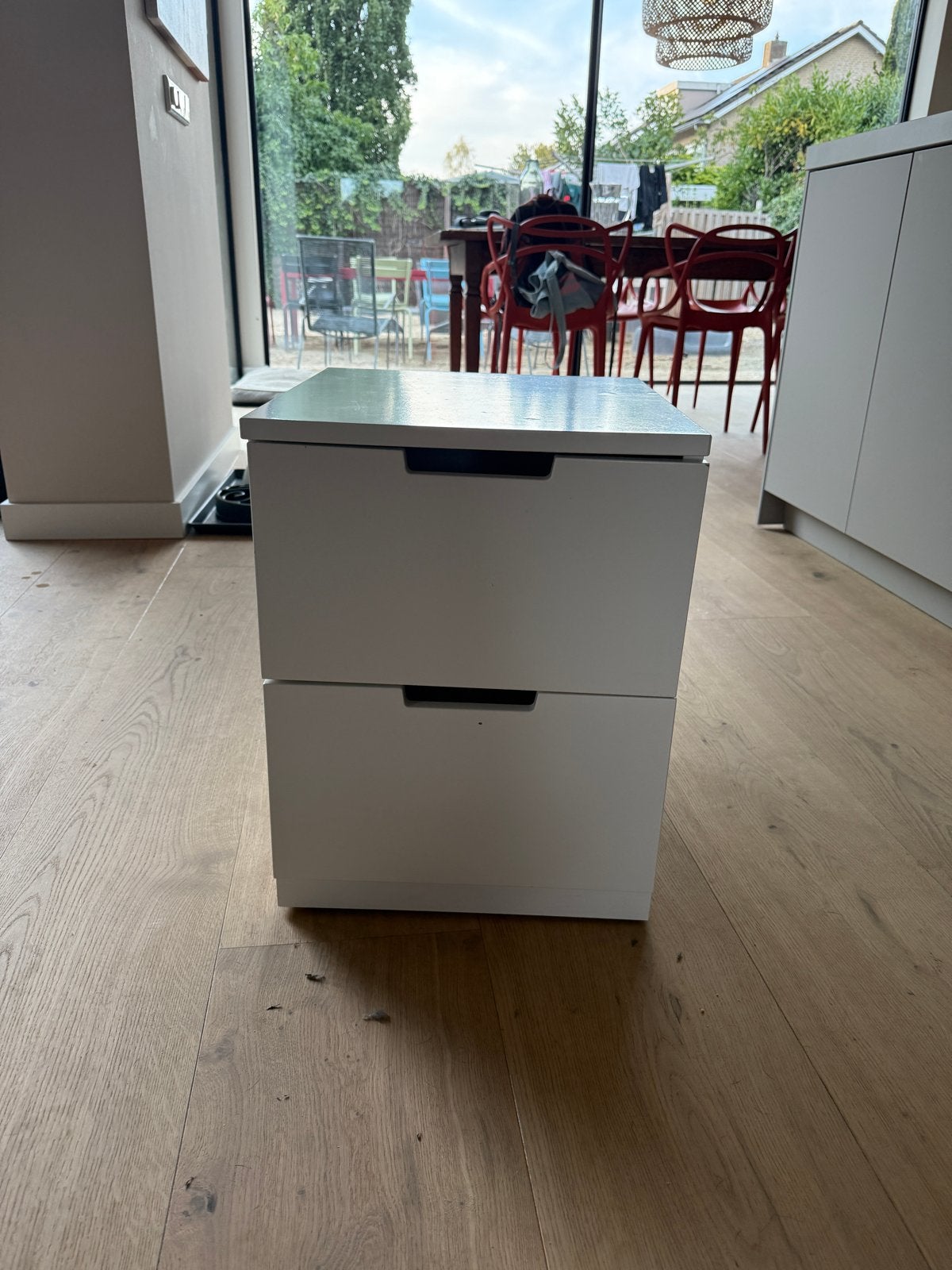 Ikea Nordli ladekast met 2 lades, Huis en Inrichting, Ophalen, Minder dan 50 cm, Gebruikt, 1 of 2 laden