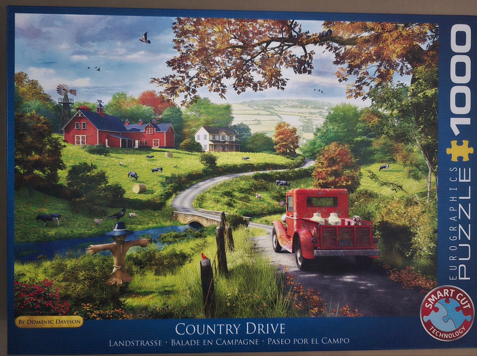 eurographics, country drive, Ophalen of Verzenden, 500 t/m 1500 stukjes, Zo goed als nieuw
