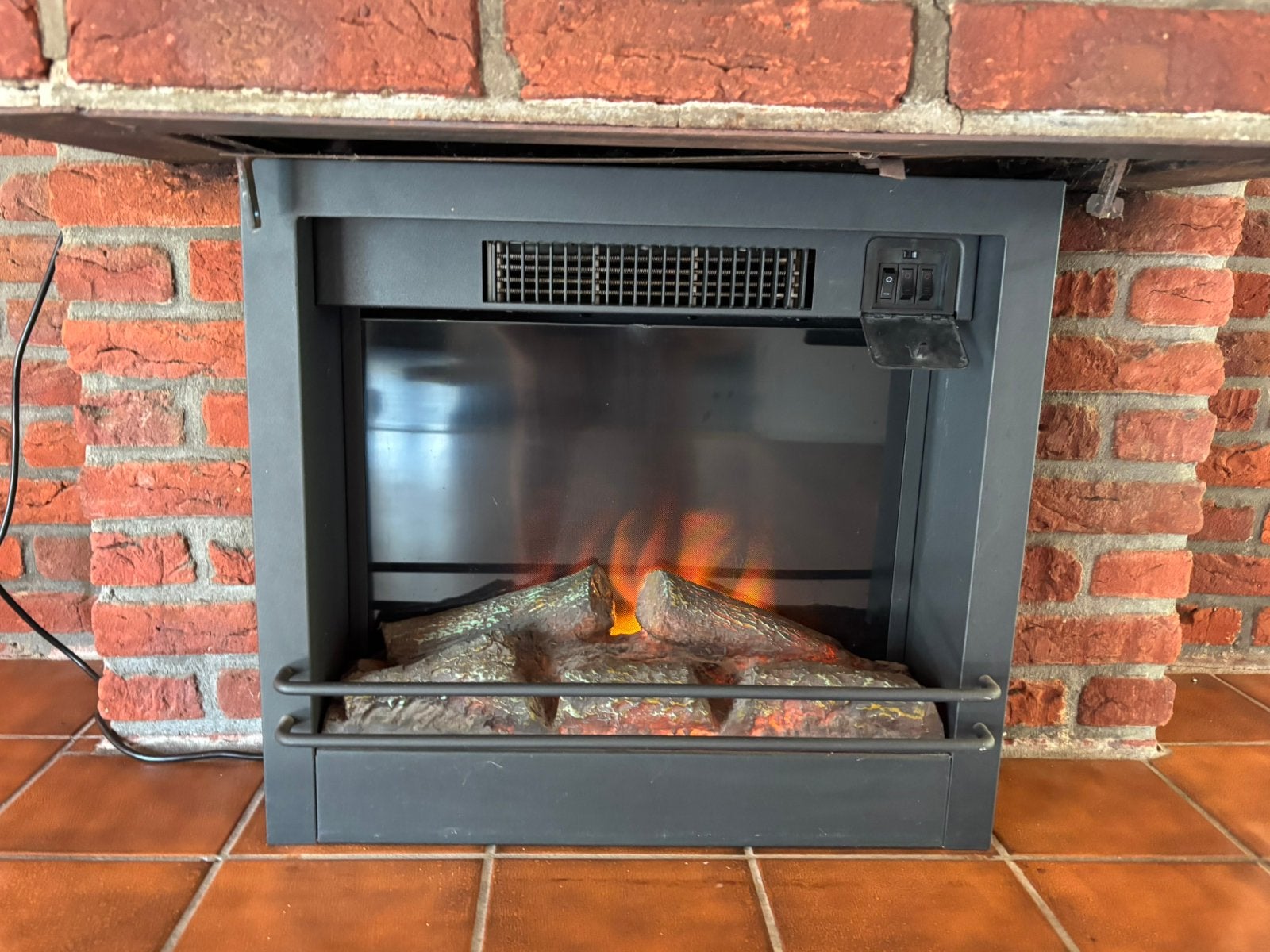 Elektrische sfeerkachel met 2 warmtestanden, Ophalen, Zo goed als nieuw, Vrijstaande haard, Elektrische haard