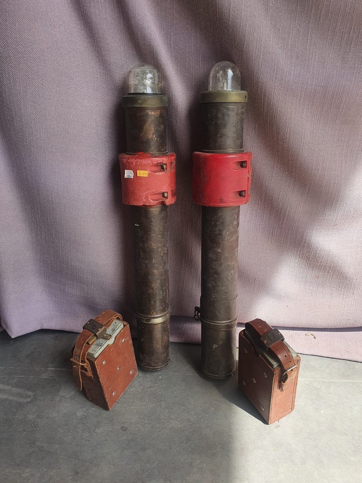 Vintage Japanse Militaire Signaallampen (Paar), Ophalen