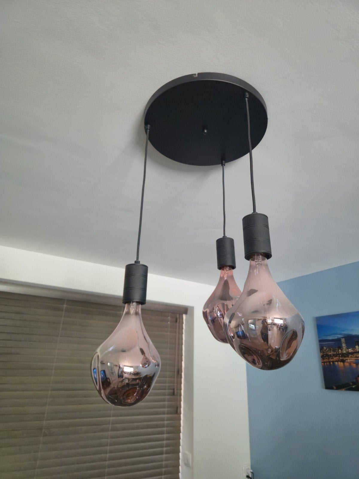 Hanglamp Calex, rose goud bubble lamp, Calex, Ophalen, Zo goed als nieuw