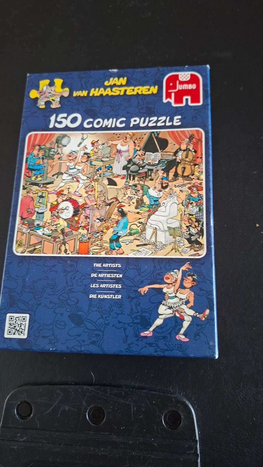 Jan van Haasteren de artiesten 150 stukjes, Ophalen of Verzenden, Minder dan 500 stukjes, Zo goed als nieuw, Legpuzzel
