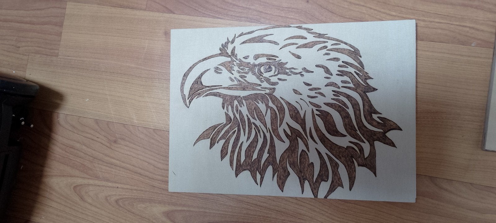 Adelaar pyrografie, Antiek en Kunst, Ophalen of Verzenden