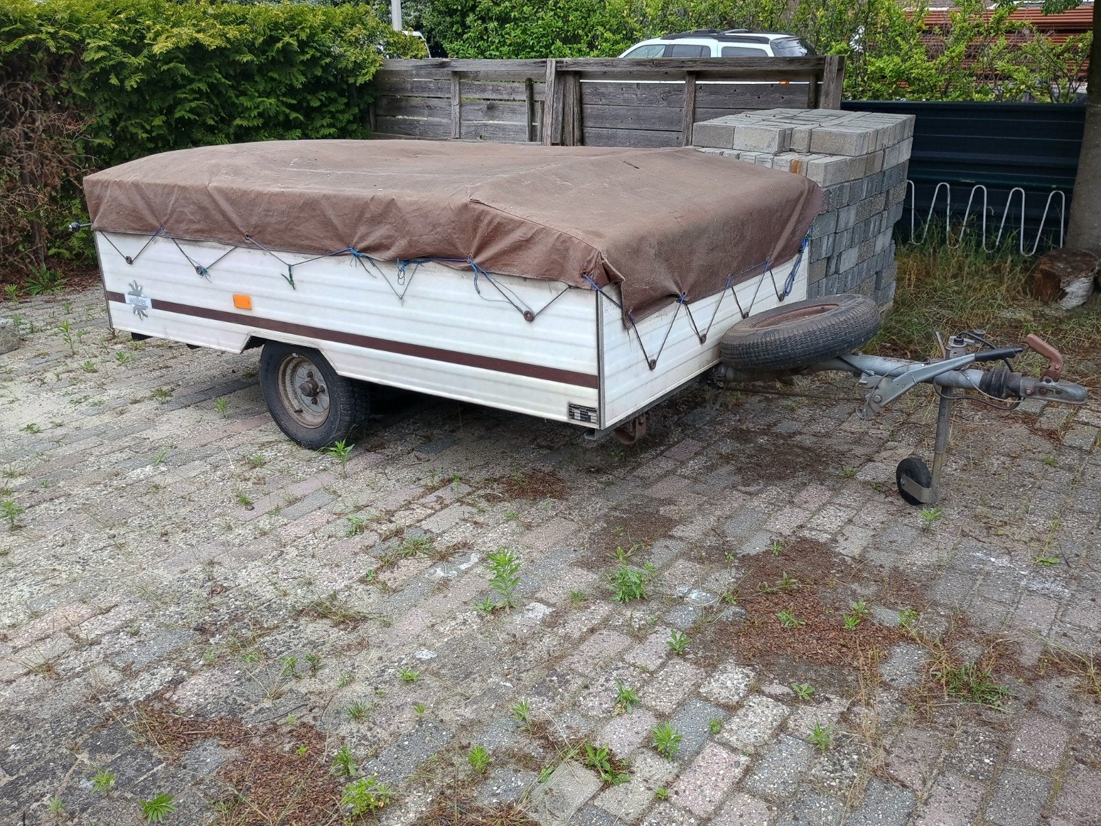 Walker Doublette Vouwwagen voor onderdelen of restauratie, Caravans en Kamperen, Ophalen of Verzenden, Gebruikt