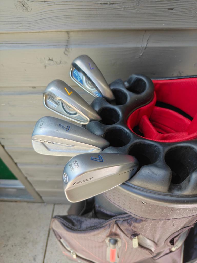 Ping ijzer 7 / i500/ G700/ G / GLE + shaft, Ophalen of Verzenden, Zo goed als nieuw, Club, Ping