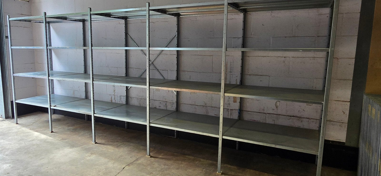 5,1 meter GS3 legbordstelling , magazijnstelling , stelling, Ophalen of Verzenden