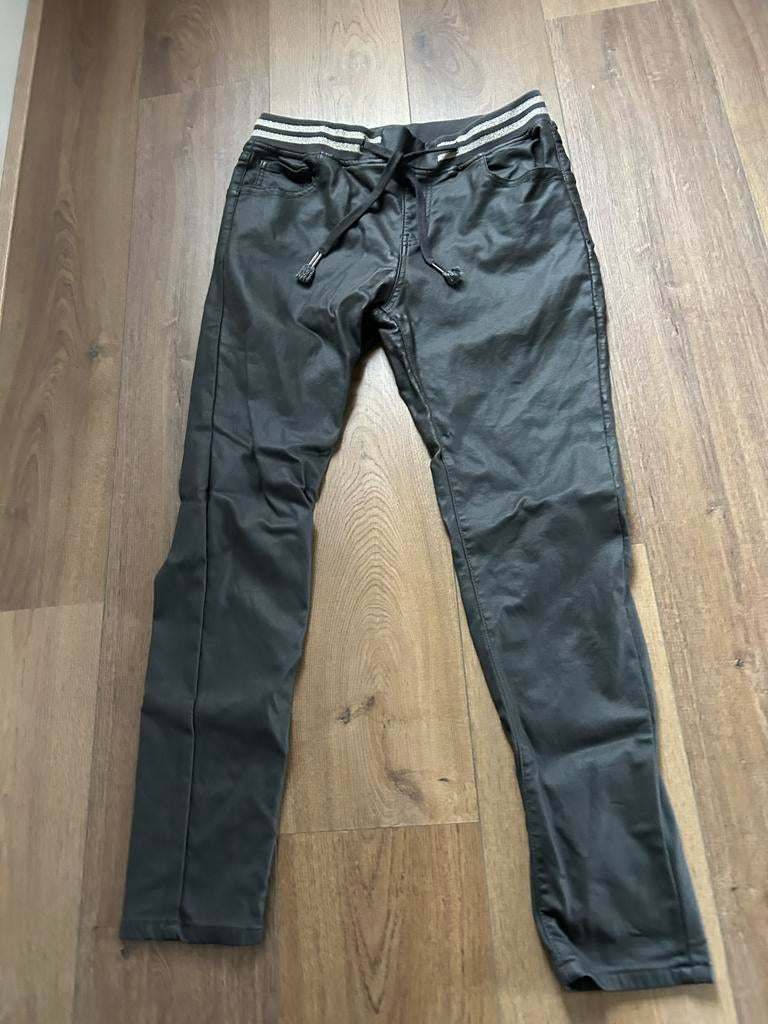ZAC & ZOE Paris Gecoate Broek - Maat M, Maat 38/40 (M), Verzenden, Zwart, Lang