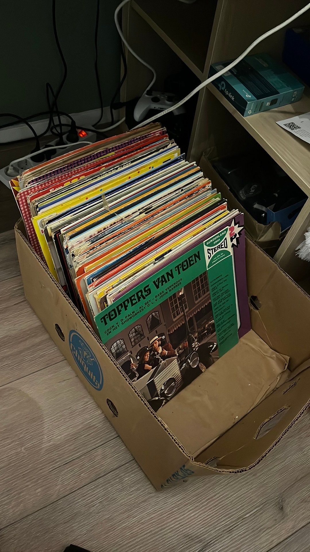Bananendoos vynil, Ophalen, Zo goed als nieuw, Overige formaten, Levenslied of Smartlap