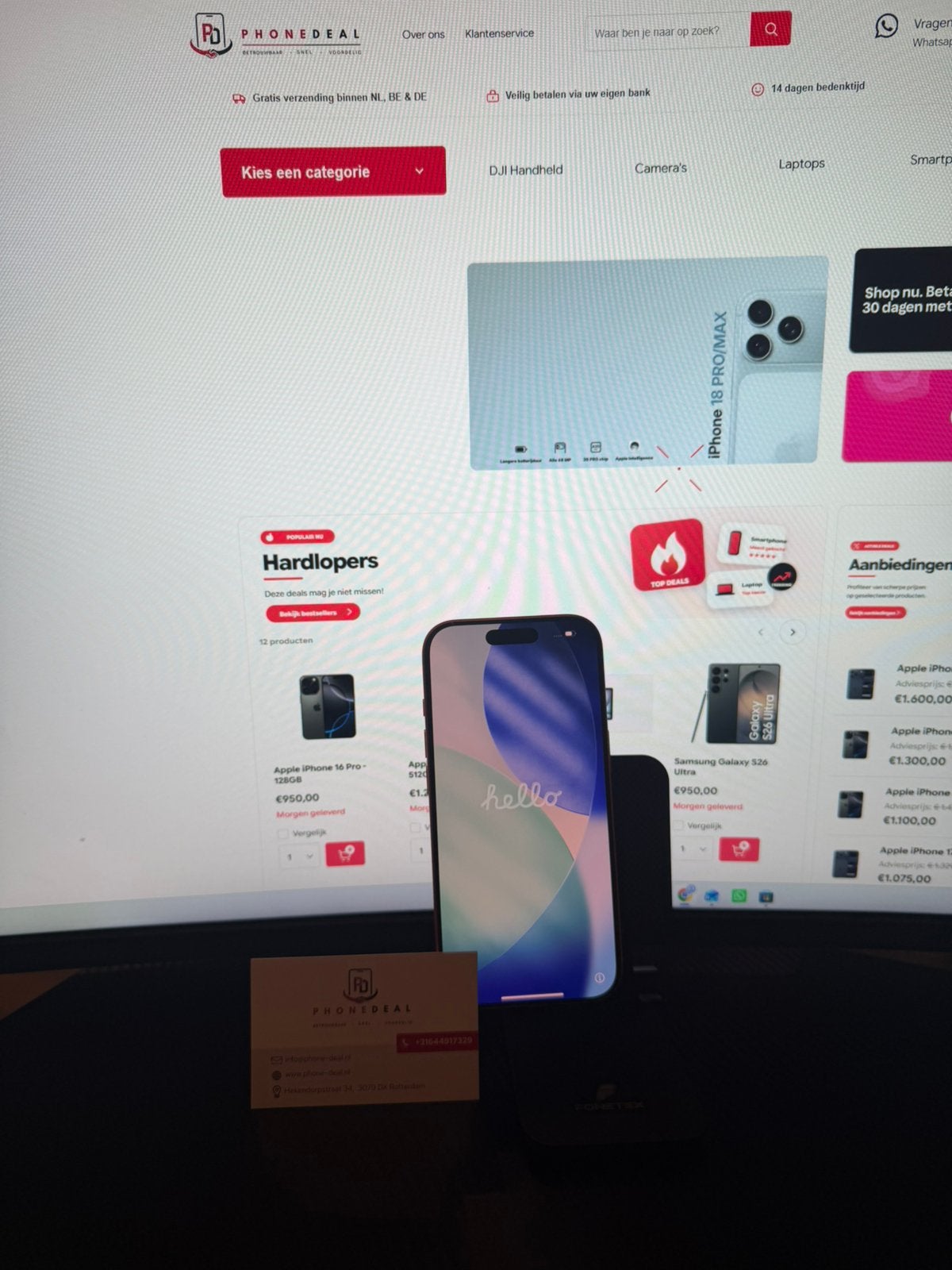 iPhone 17 pro 256 gb oranje factuur + Garantie, 256 GB, Apple, Apple, Nieuw