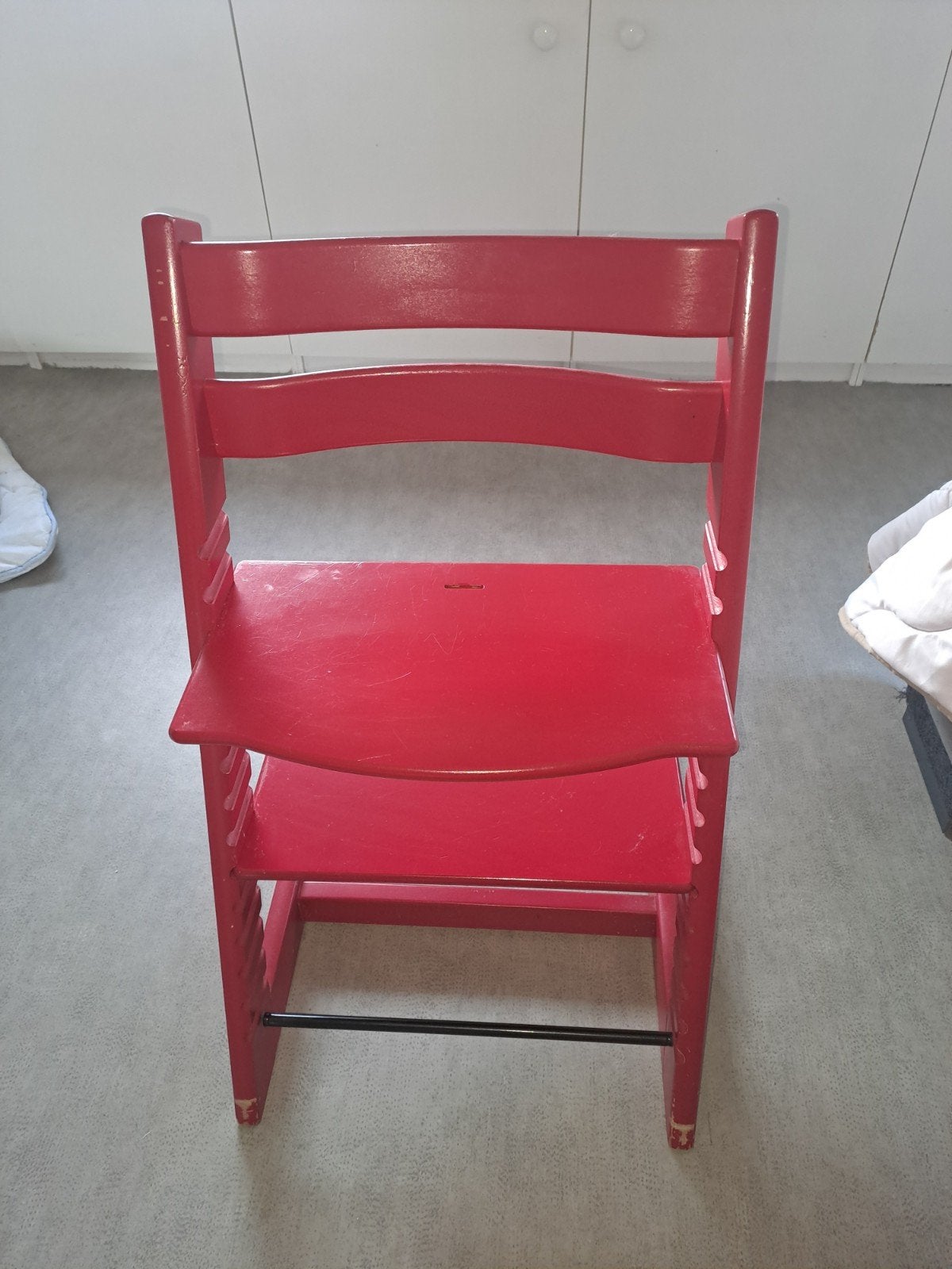 stokke rode trip trap kinderstoel, Ophalen, Gebruikt, Meegroeistoel, Aanschuifbaar
