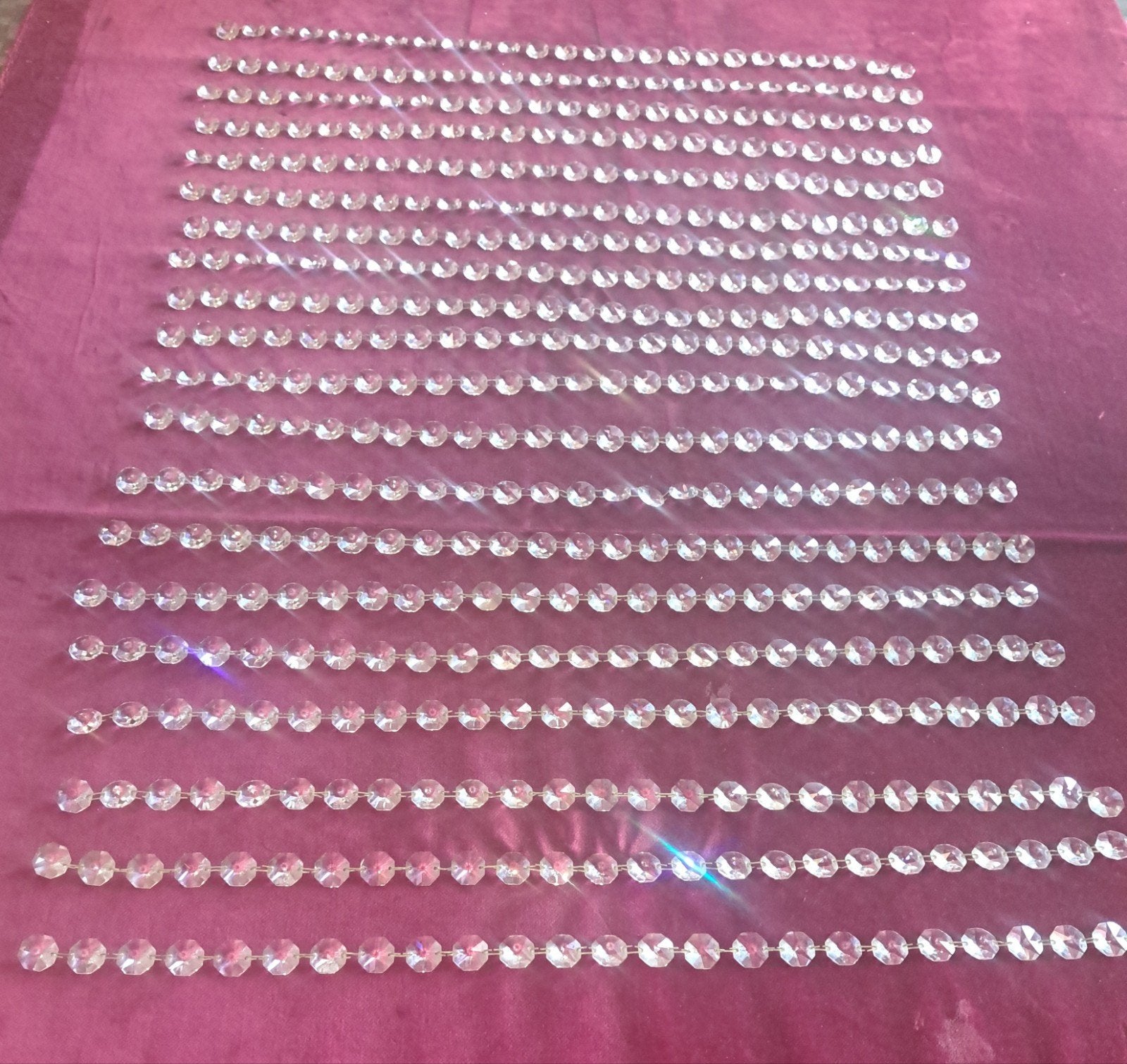 Luster oud lusterglas decoratie, Verzenden