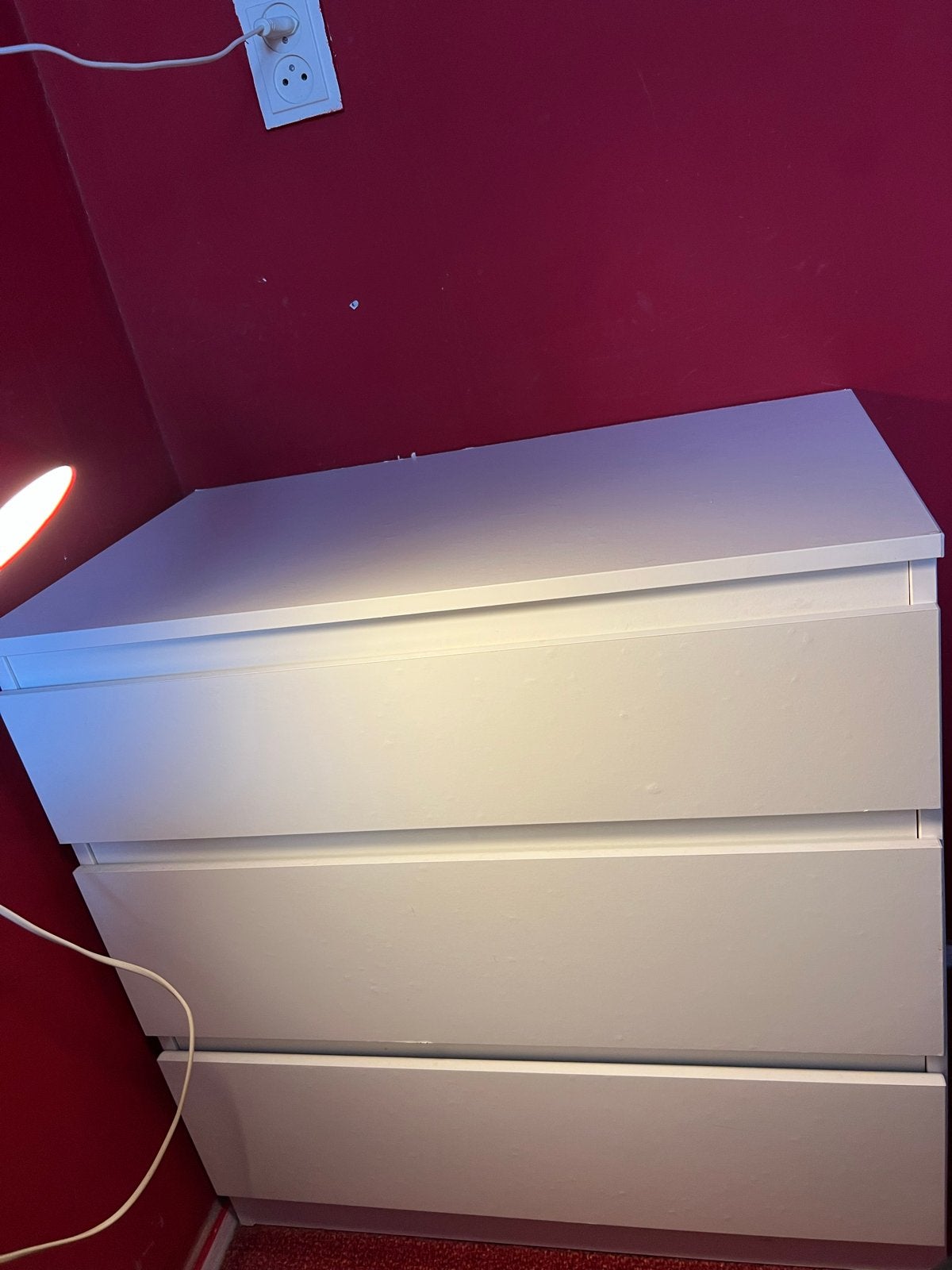IKEA ladekast 3 lades wit – 71 x 38 x 71cm, Ophalen, Gebruikt, 50 tot 100 cm, Overige houtsoorten