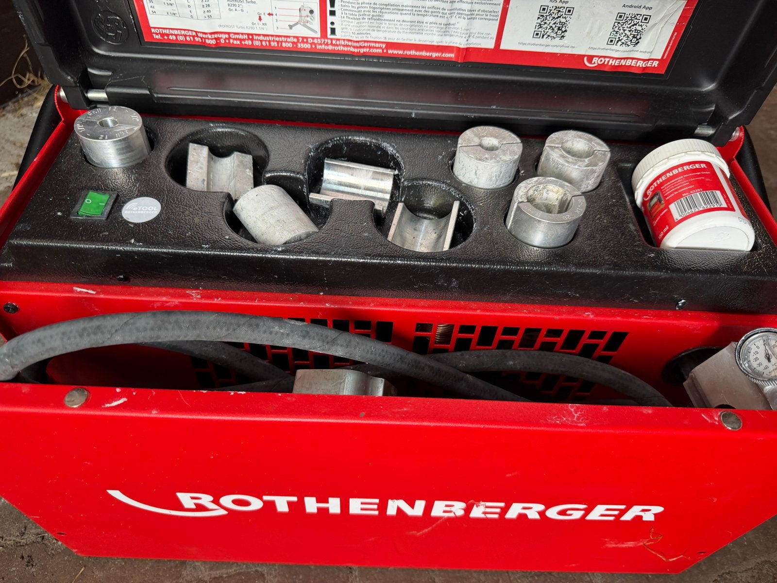 Rothenberger ROFROST Turbo R290 2" pijpbevriezer, Ophalen of Verzenden, Gebruikt
