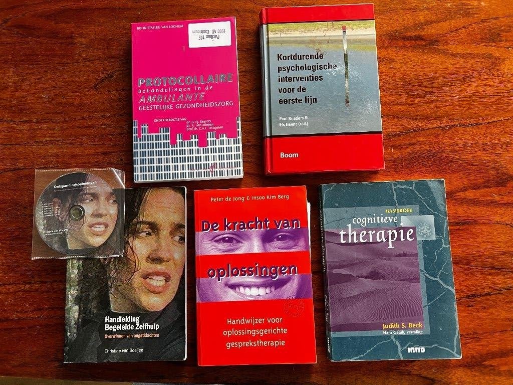 5 Psychotherapie boeken., Ophalen of Verzenden, Zo goed als nieuw, Cognitieve psychologie