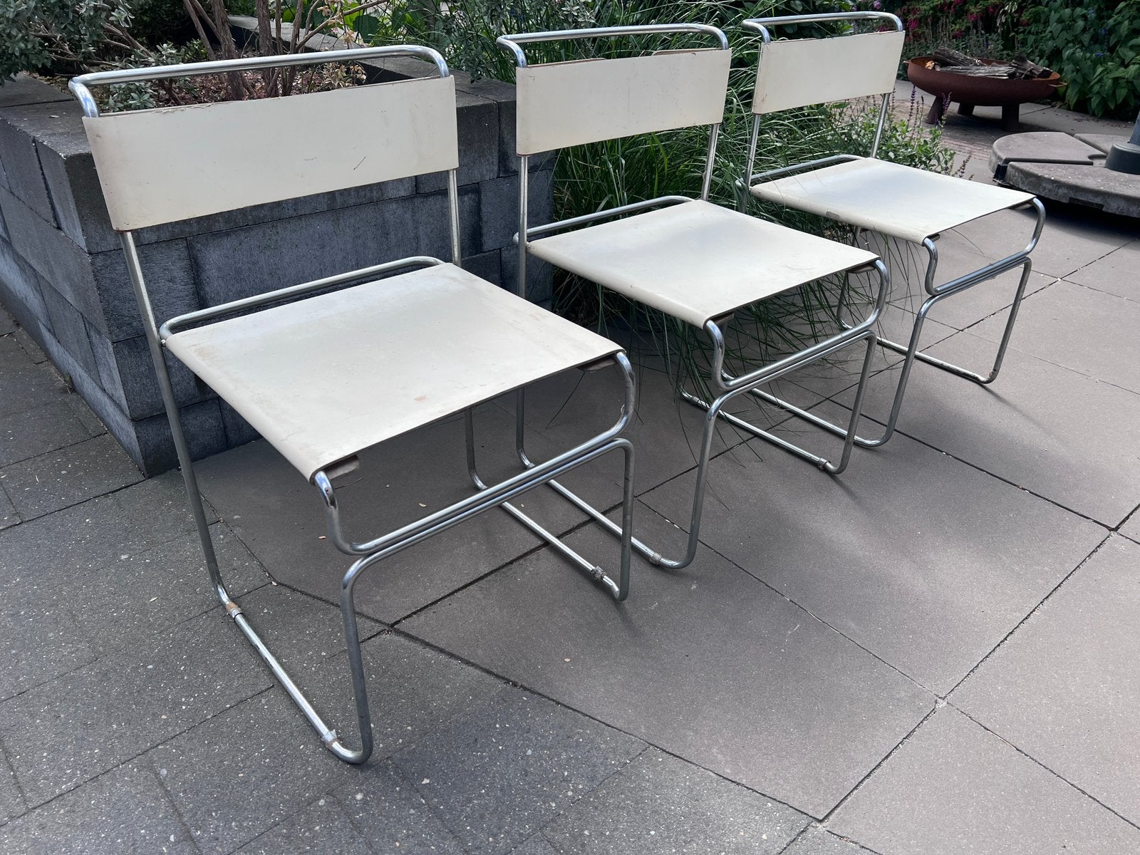 Libellula design stoelen Giovanni Carini - Planula, Ophalen, Minder dan 75 cm, Leer, Zo goed als nieuw