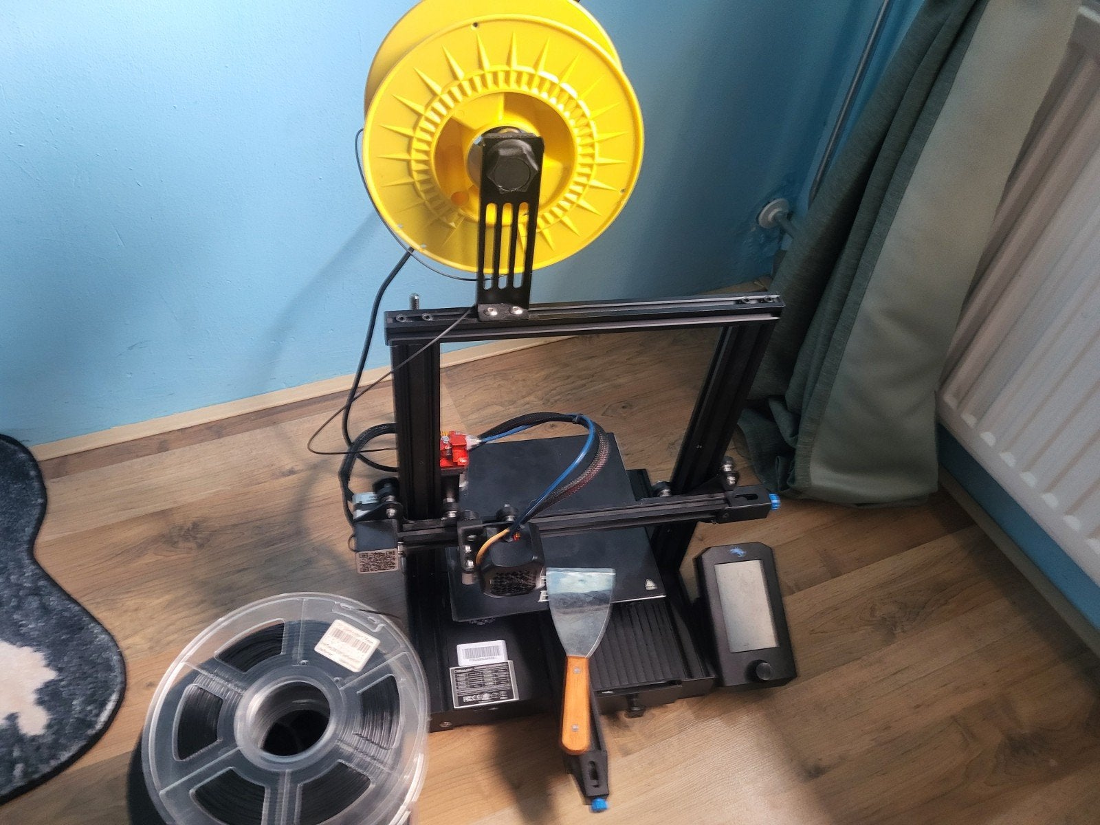 Ender 3 V2 3D-printer met upgrades, filament en extra's, Computers en Software, Ophalen, Zo goed als nieuw, Filament, Creality