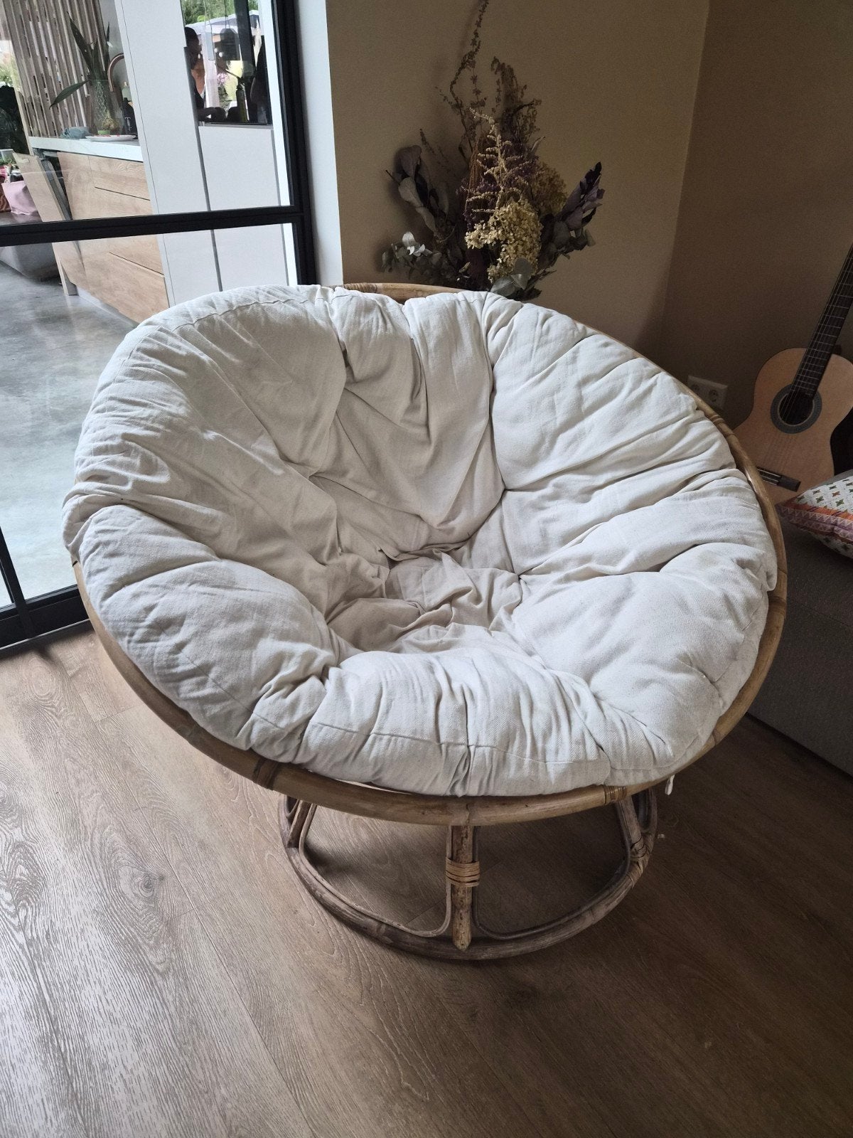 papasan stoel, Huis en Inrichting, Ophalen, Gebruikt, 75 tot 100 cm, 50 tot 75 cm