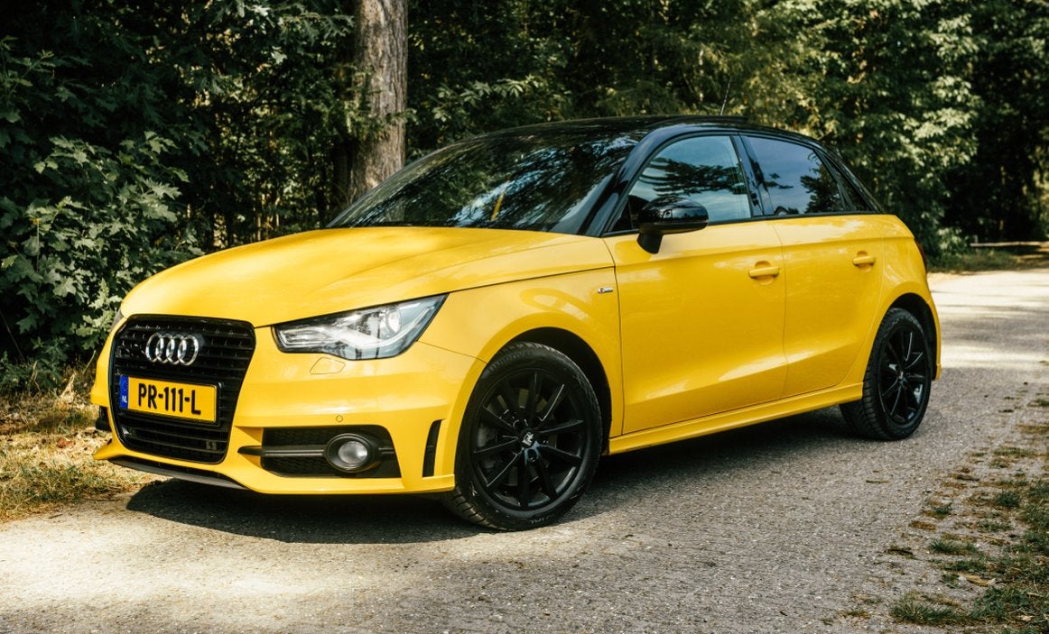 Audi A1 1.4 Tfsi 185PK Sportback S-tronic 2014 Geel 5 deurs, Auto's, Euro 5, A1, Zwart, 4 cilinders