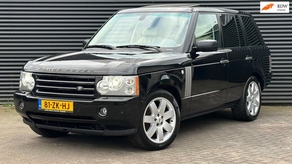 Land Rover Range Rover 4.4 V8 HSE | Schuifdak | Harman Kardo, Auto's, Land Rover, Automaat, Verwarming stoelen achter, Zwart, Bedrijf
