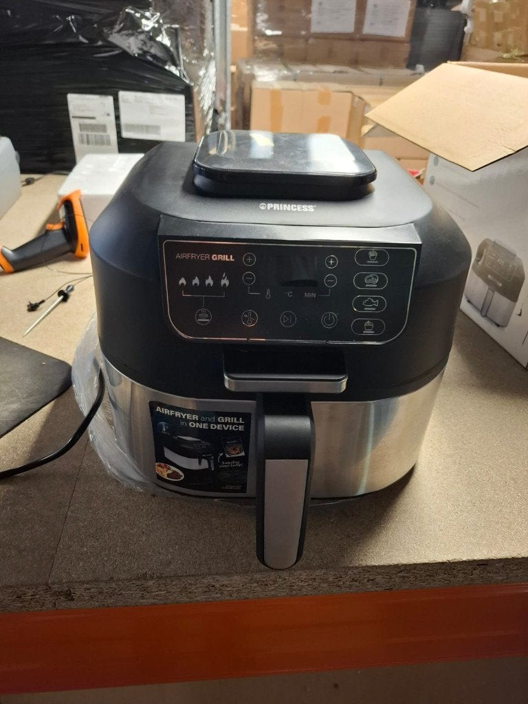 Princess Airfryer Grill XXL 182092 - 2 in 1 | DC10062, Witgoed en Apparatuur, Airfryer XXL, Ophalen of Verzenden, Zo goed als nieuw