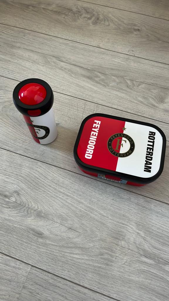Feyenoord Rotterdam drinkbeker en lunchbox Mepal Nieuw, Ophalen of Verzenden, Nieuw