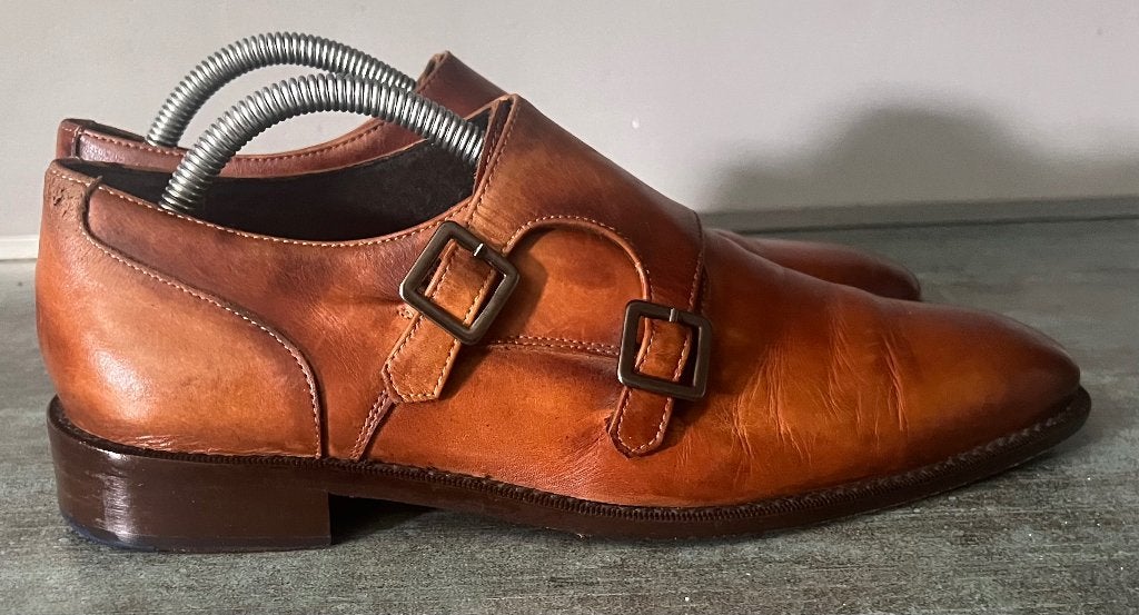 Ortiz & Reed. Stijlvolle leren gespschoenen. Mt 41., Bruin, Ortiz & Reed, Ophalen of Verzenden, Gespschoenen