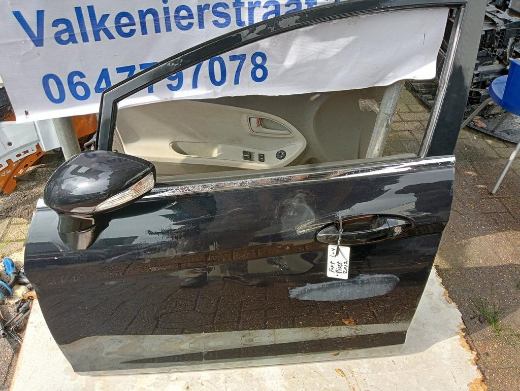 Portierdeur Linksvoor Ford Fiesta 2014 zonder spiegel, Gebruikt, -, Deur, -