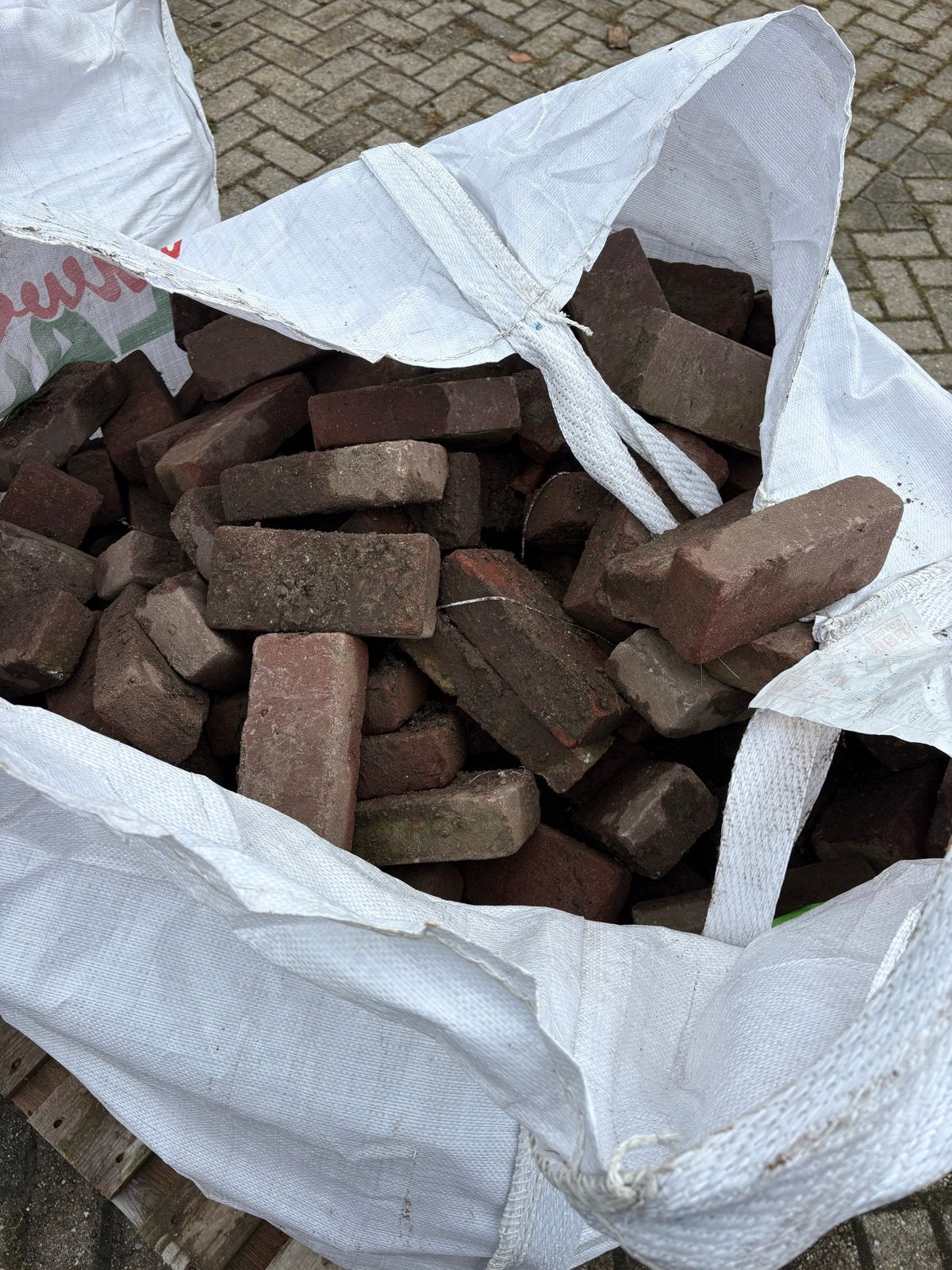 Gebruikte gebakken walen  in 2x big bag, Ophalen of Verzenden, Gebruikt, Klinkers