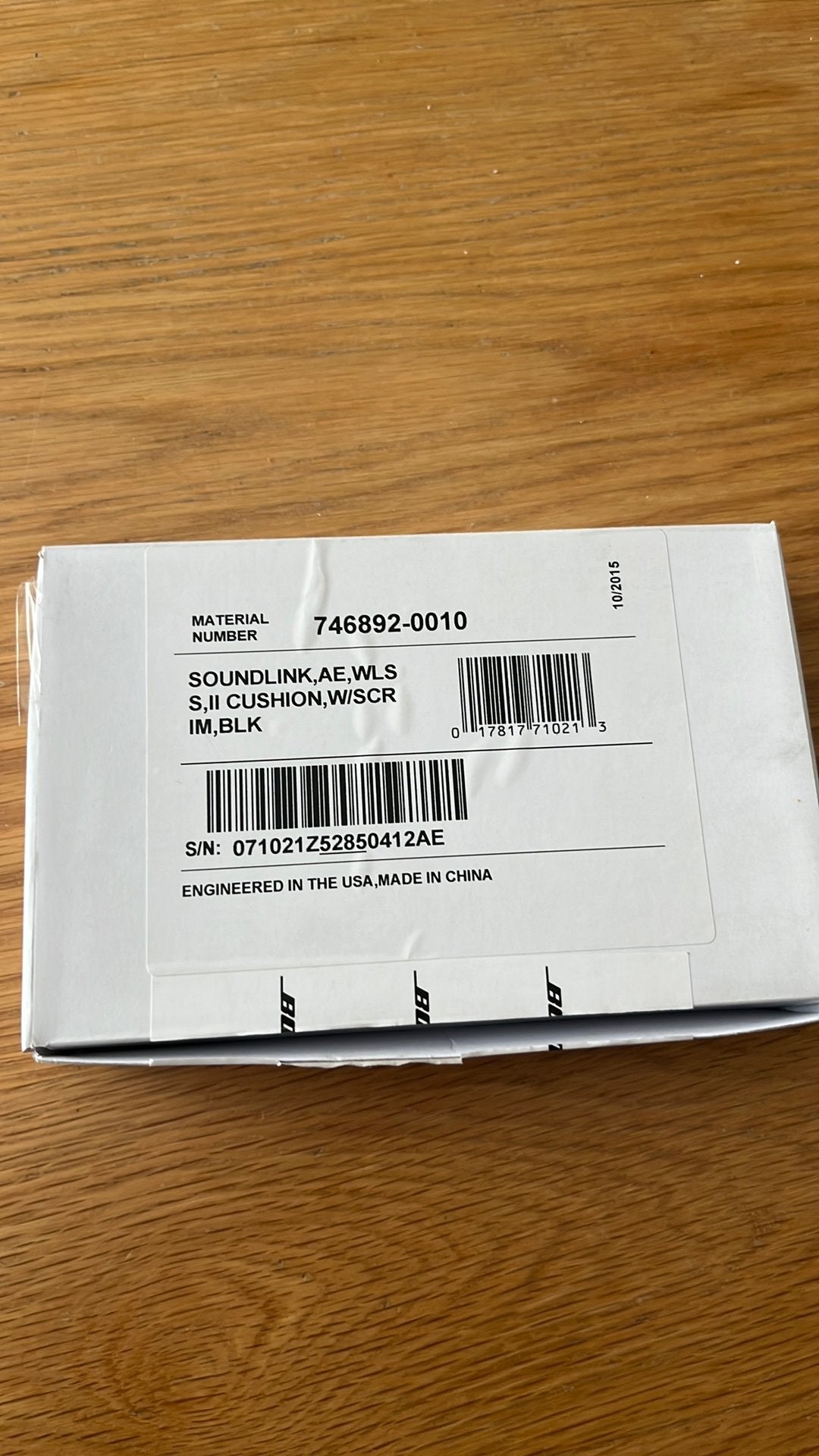 Bose 746892-0010 Soundlink AE WLS S II CUSHION W/SCR IM, Ophalen of Verzenden, Nieuw, Bose