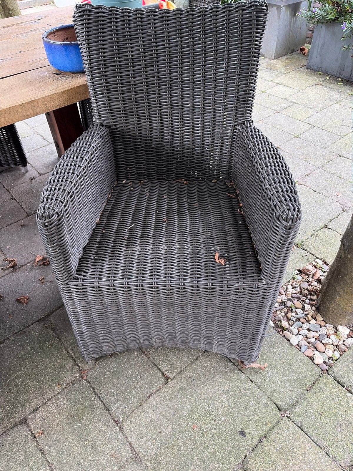Wicker tuinstoel van LIFE, Ophalen, Gebruikt, Wicker