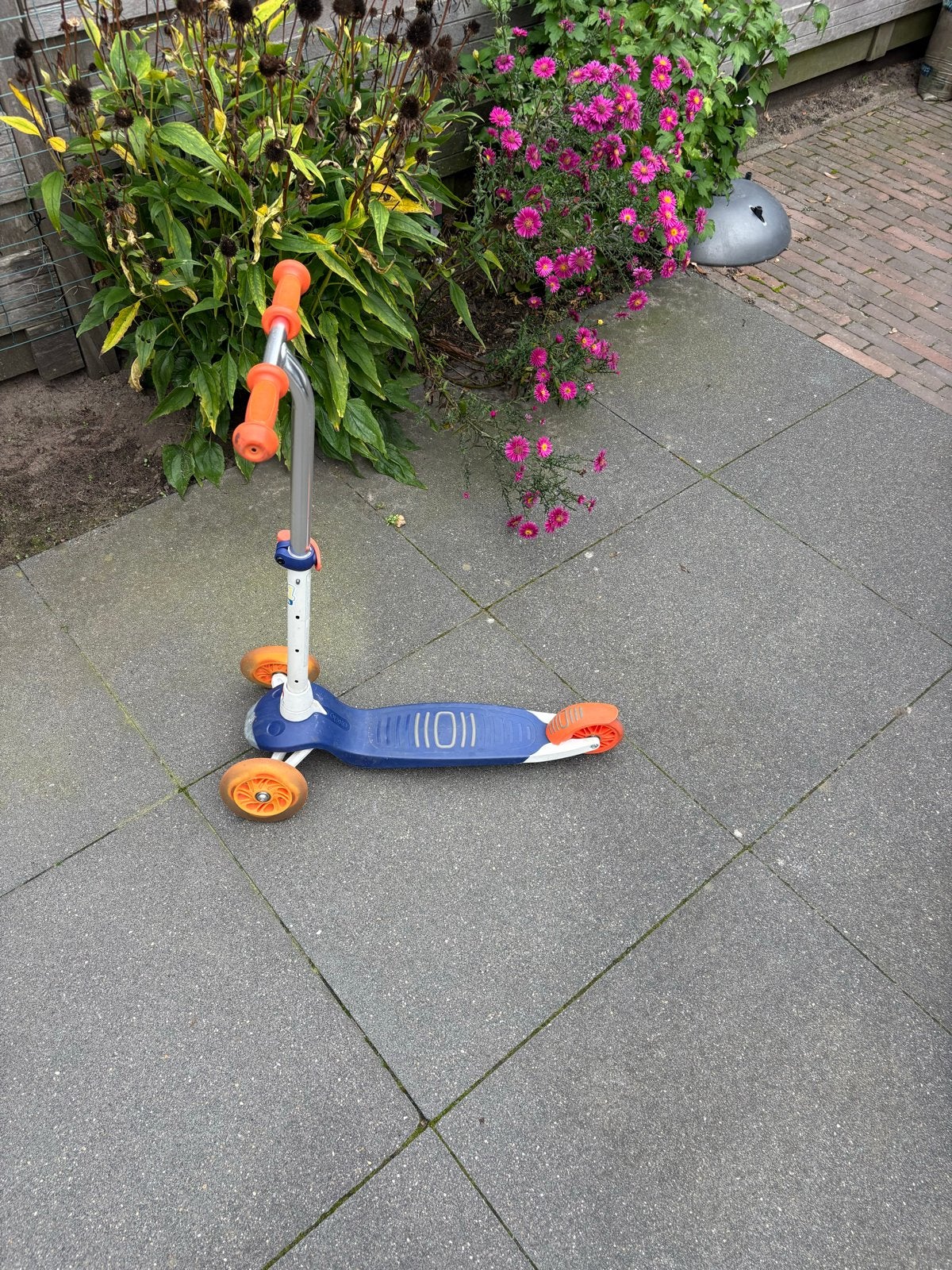 Decathlon Kinderstep - Blauw/Oranje, Fietsen en Brommers, Ophalen, Gebruikt, Gewone step
