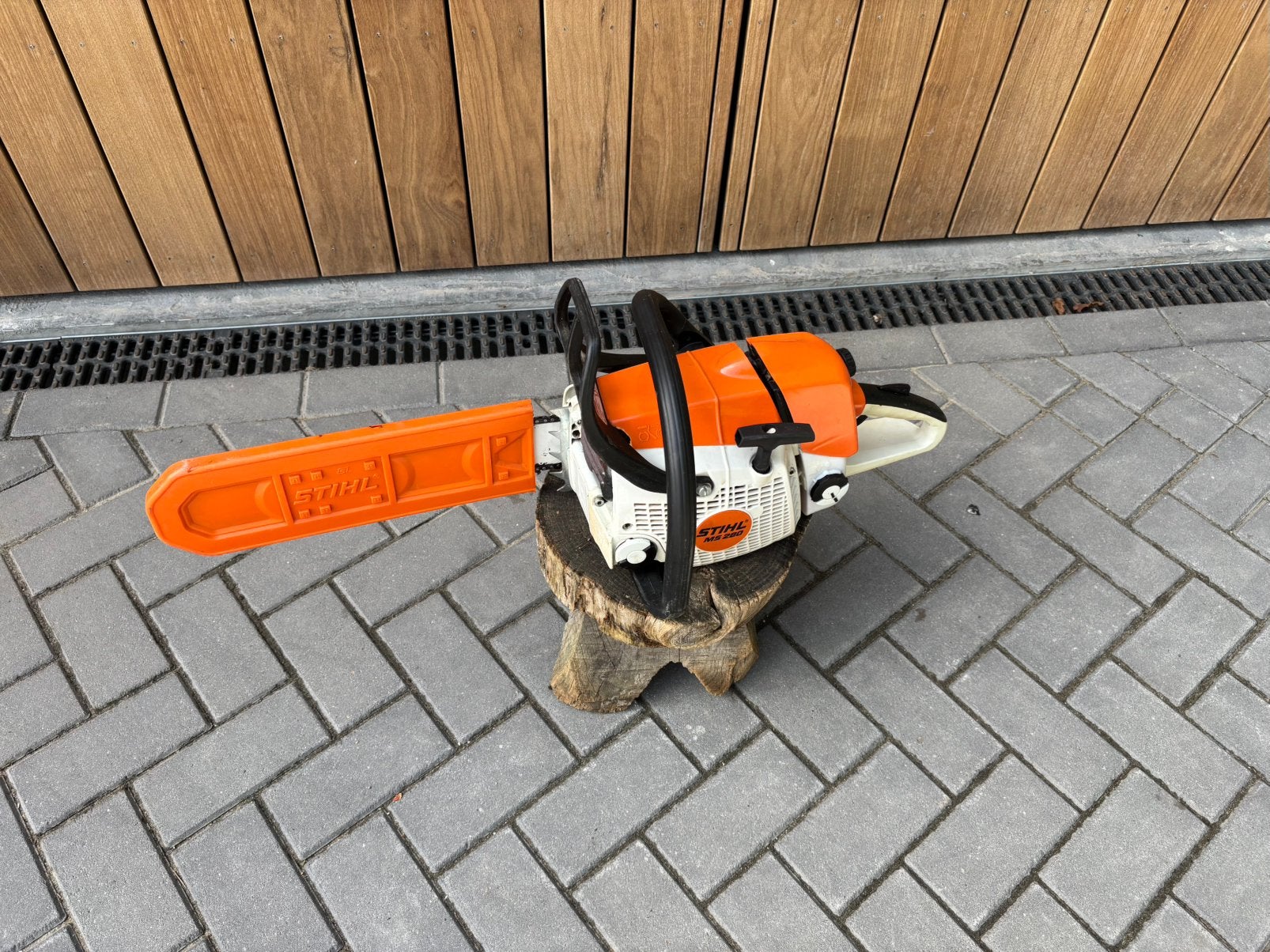 Stihl MS 280 benzine motorzaag kettingzaag 40cm. hele nette!, Tuin en Terras, Hand-tuingereedschap, Gebruikt, ., Stihl, Overige soorten