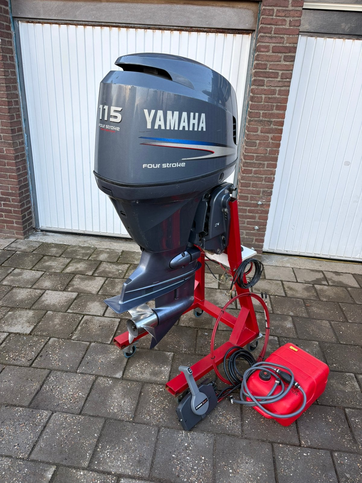 Yamaha 115 pk 4 takt langstaart buitenboordmotor boot motor., Watersport en Boten, Ophalen, Gebruikt, Viertaktmotor, 30 pk of meer