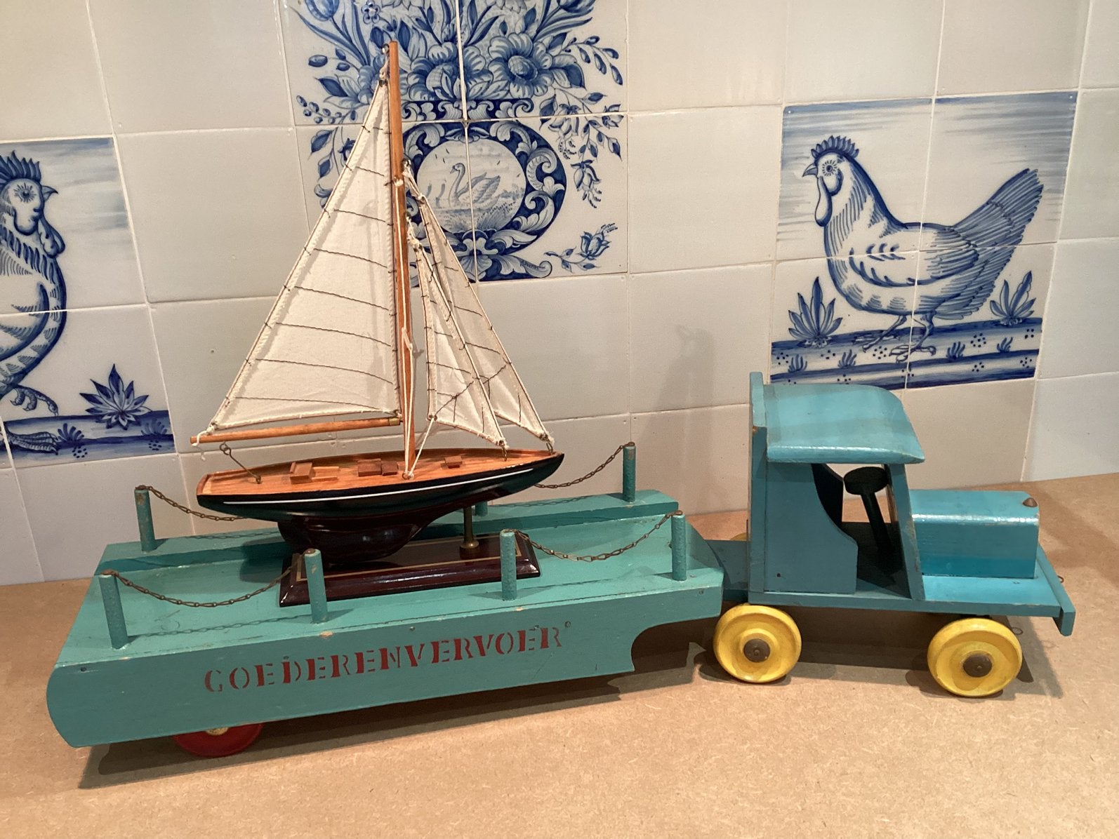 ****   OKWA  BOOT  TRANSPORT  naar SAIL AMSTERDAM   ****, Ophalen of Verzenden, Zo goed als nieuw
