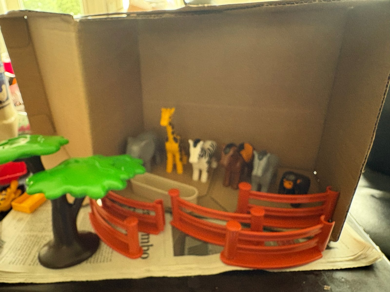 Playmobil Dierenpark met diverse dieren en hekjes, Ophalen of Verzenden, Gebruikt