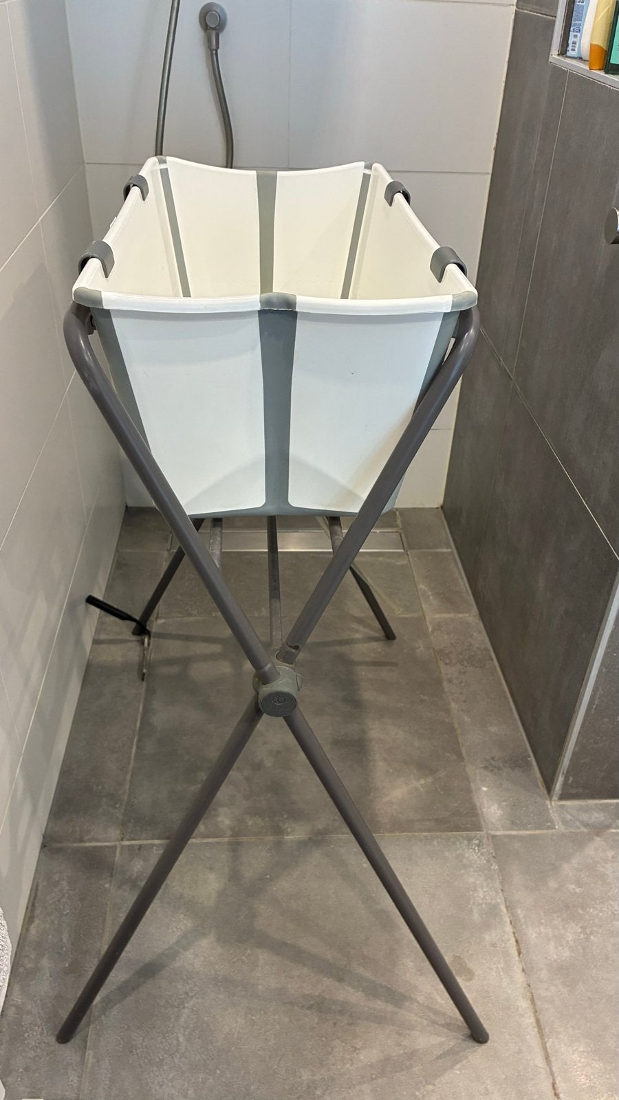Stokke Flexi Bath opvouwbaar babybadje met standaard, Gebruikt, Badje, Standaard, Ophalen