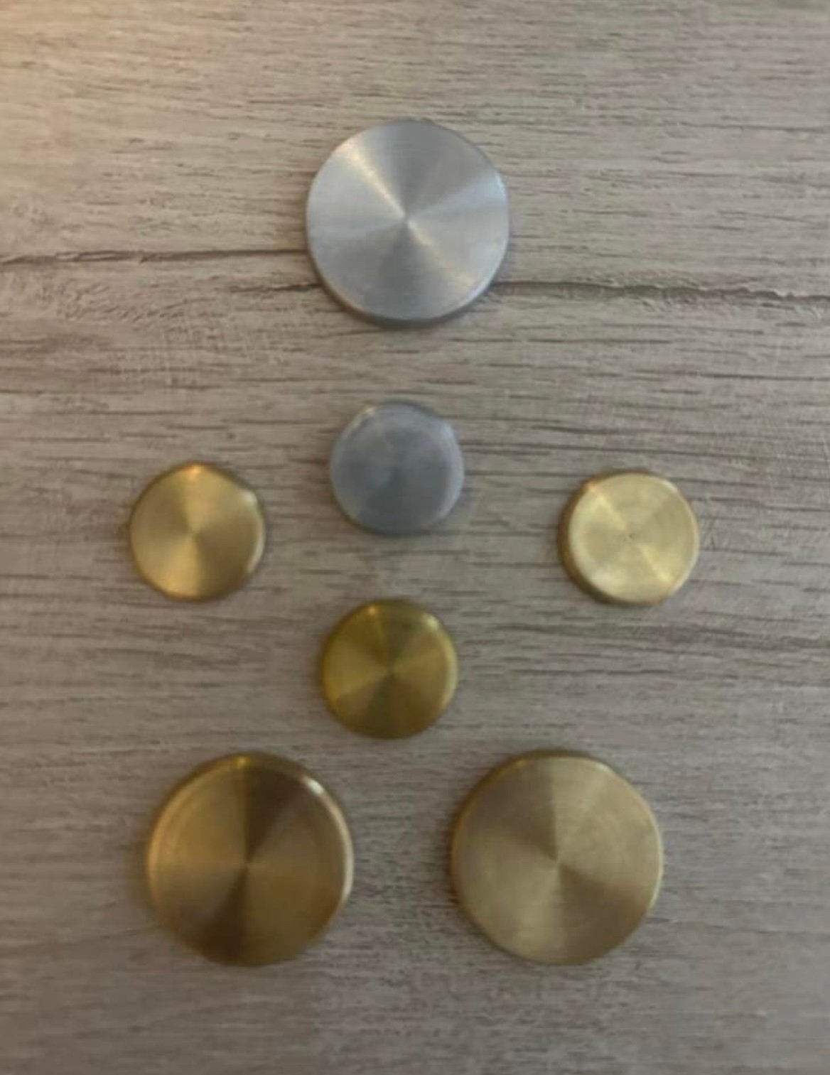 Dopjes zilver/messing voor knoppen Pioneer SA-500A / TX-500A, Ophalen of Verzenden, Nieuw