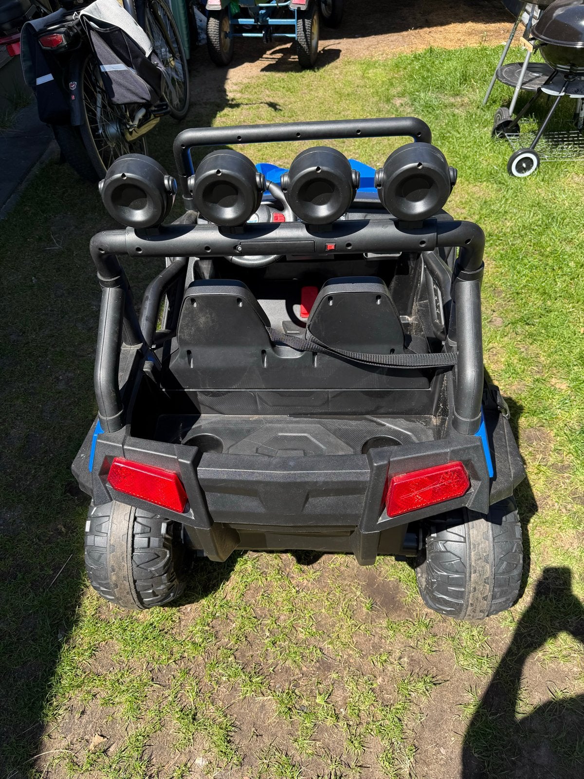 Elektrische kinderauto 4x4 - Blauw, Ophalen of Verzenden, Gebruikt