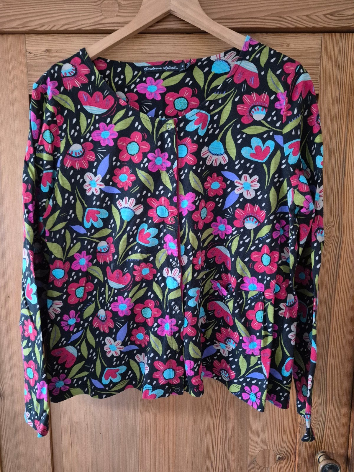 veelkleurig blouse/vestje Gudrun Sjoden maat M, Meerkleurig, Maat 42/44 (L), Ophalen of Verzenden, Zo goed als nieuw