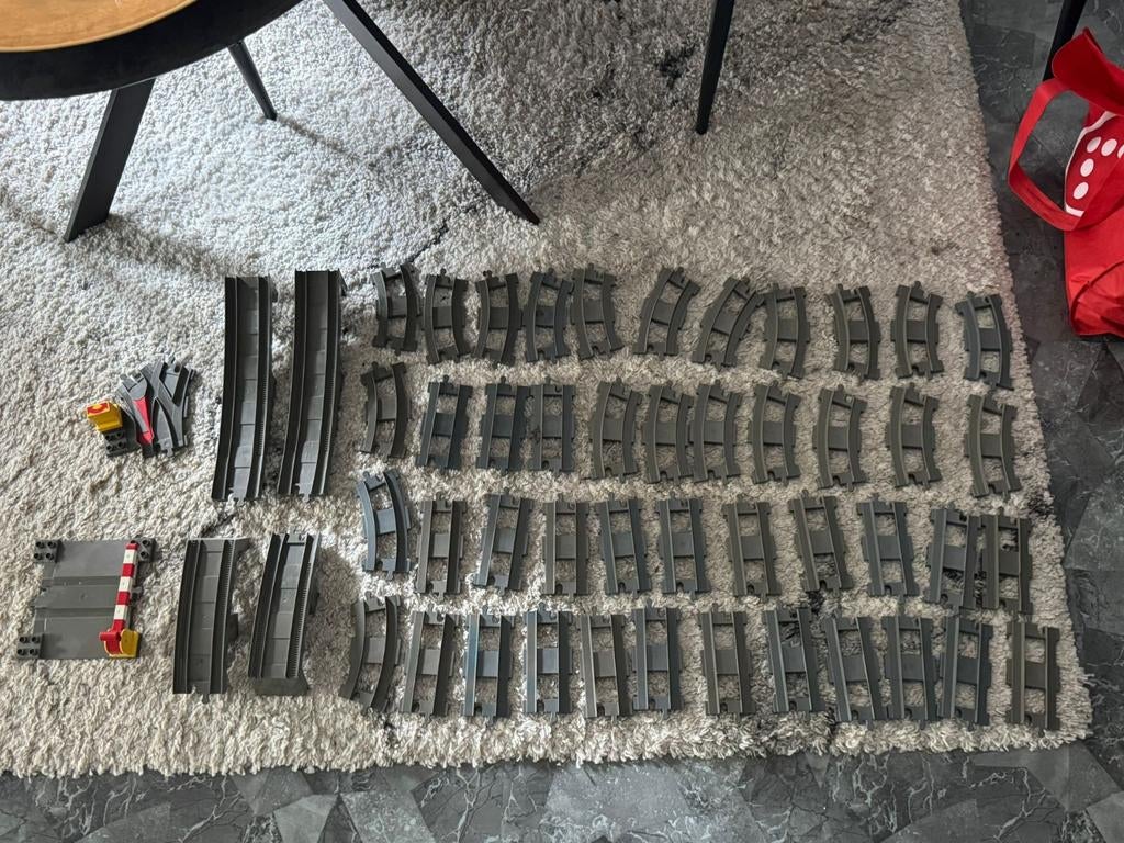 Lego duplo trein rails set, MOC (eigen creatie), Ophalen of Verzenden, Zo goed als nieuw, Duplo