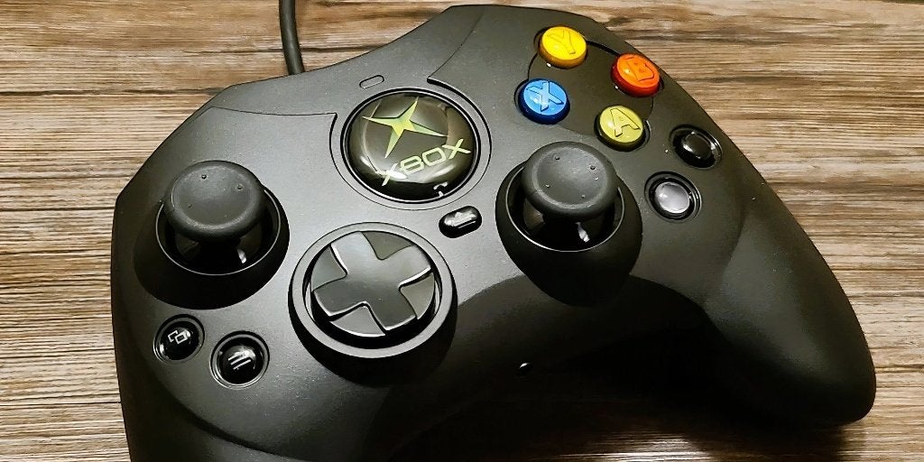 Xbox Classic / Original Xbox Controller – Zwart – Bedraad, Spelcomputers en Games, Ophalen of Verzenden, Zo goed als nieuw, Met 1 controller