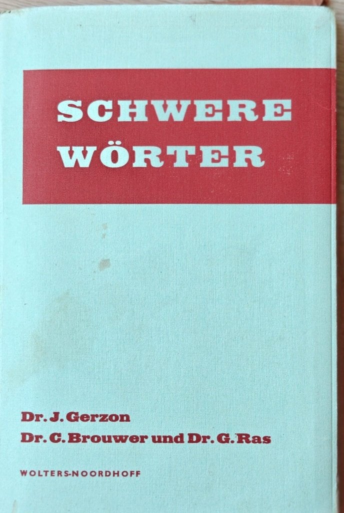 Schwere Worter - Moeilijke Duitse woorden en hun betekenis, Boeken, Gelezen, Alpha, J. Gerzon ea., HBO