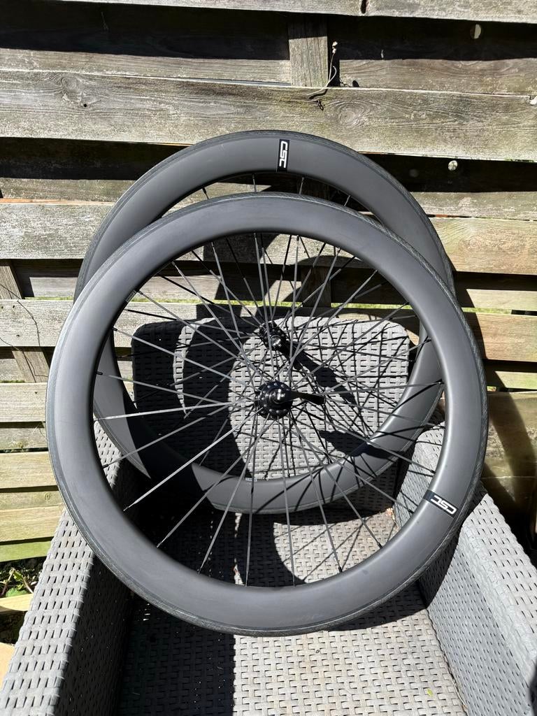 CSC Carbon Wielset 60 mm - Racefiets Wielen, Zo goed als nieuw, Racefiets, Carbon, Ophalen