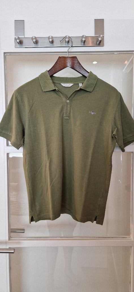 Groene Gant polo 176, Ophalen of Verzenden, Zo goed als nieuw, Shirt of Longsleeve, Gant