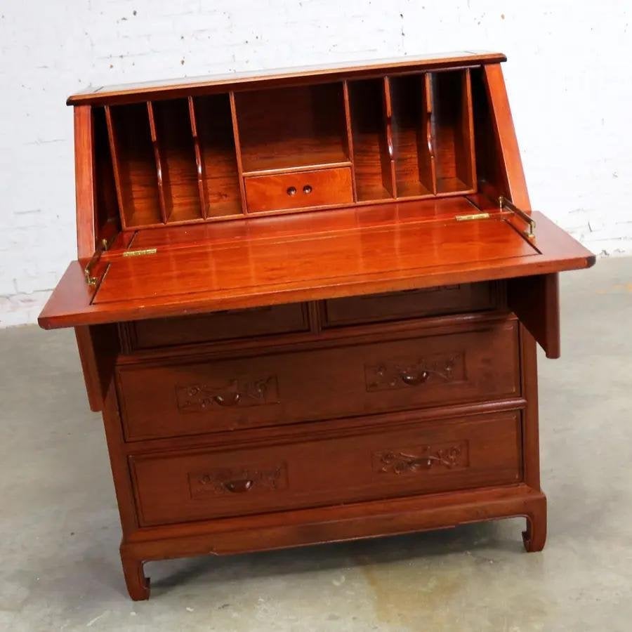 Antiek Chinees secretaire bureau met lades, Huis en Inrichting, Ophalen, Zo goed als nieuw, Chinees antiek